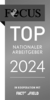 FOCUS - Top Nationaler Arbeitgeber 2024 in schwarz-weiß